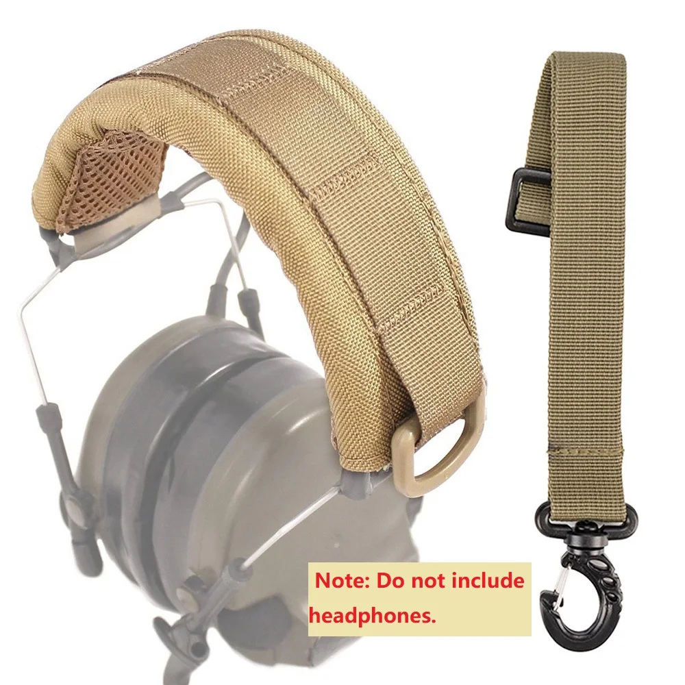 

Molle Headband Outdoor Tactical Headset Cover for General Tactical Earmuffs Microphone Hunting Accessories Headphone Cover