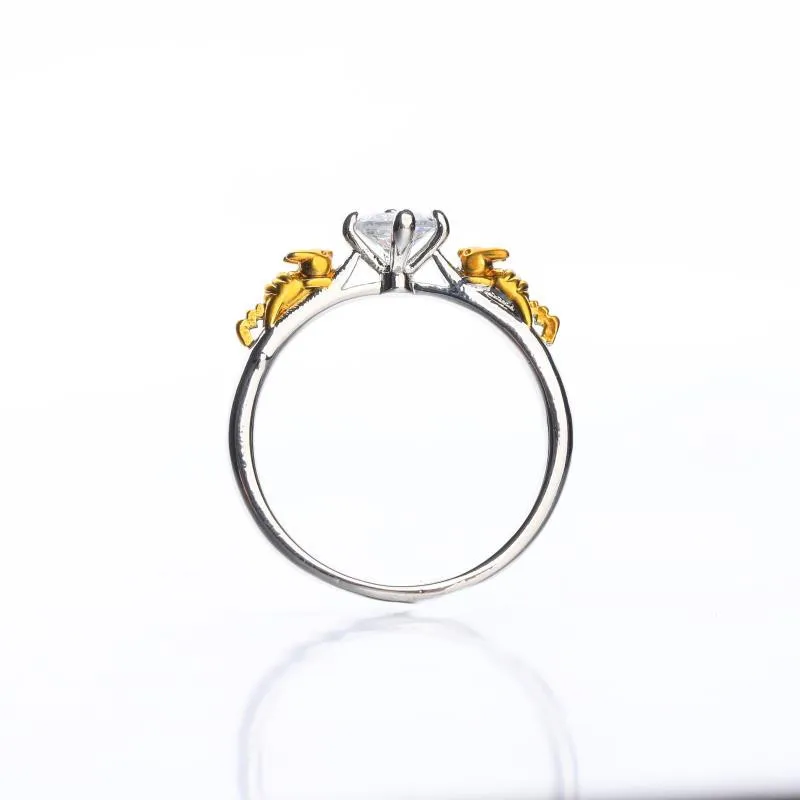 Men Woman Cosplay Anime Ring Finger Pokemon Pikachu Crystal Ring Cosplay Unisex Rings Jewelry Gift for Friends Family