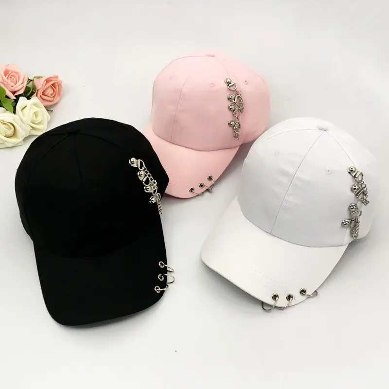

Hip Hop Trucker Hats Visors Women Men Snapback Baseball Cap Adjustable Vintage Iron Chain Outdoor Hats Casquette Dropshipping