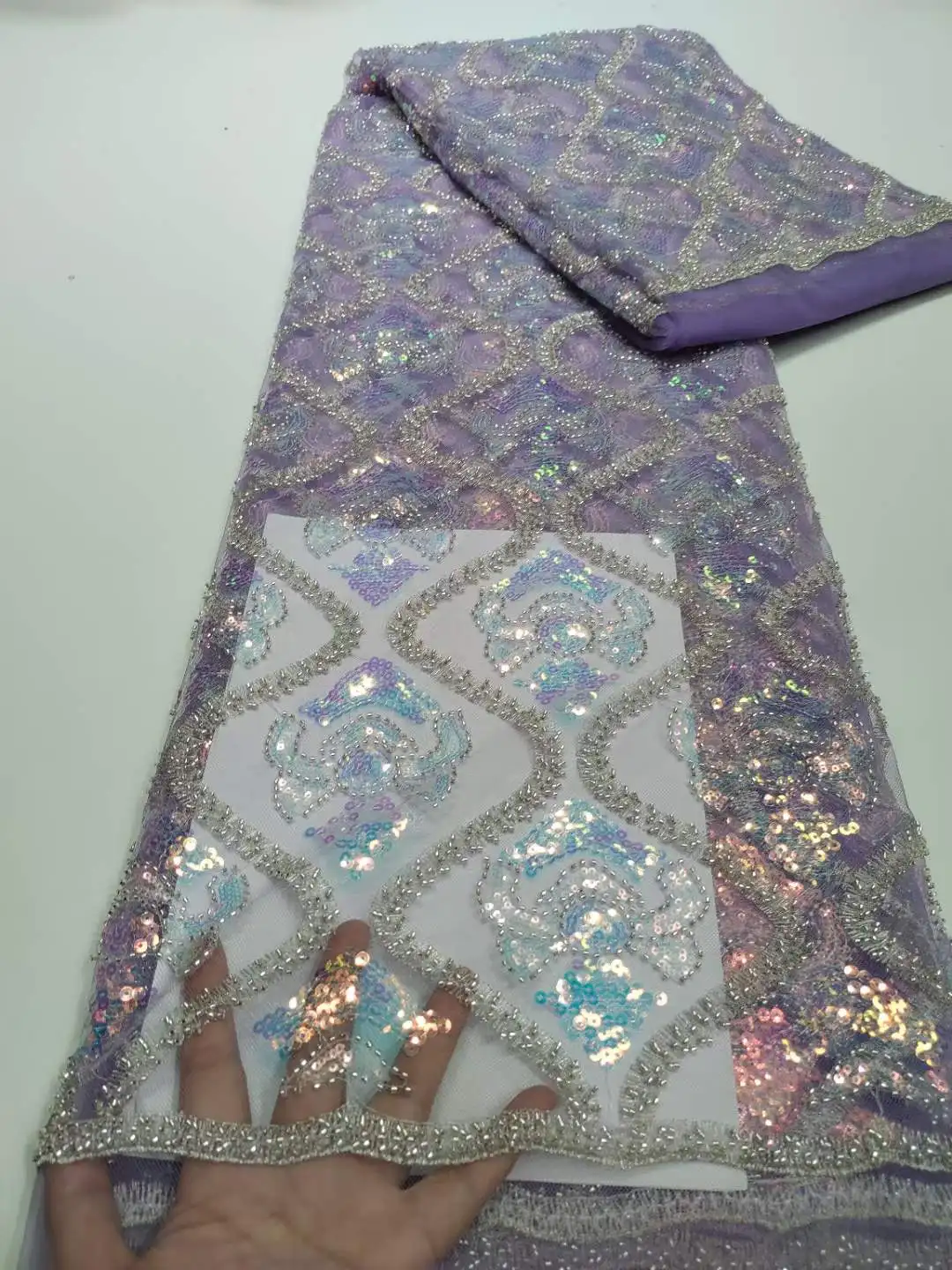 

Новинка 2022, кружевная ткань ручной работы, нигерийская свадебная ткань, роскошная французская Тюлевая кружевная ткань