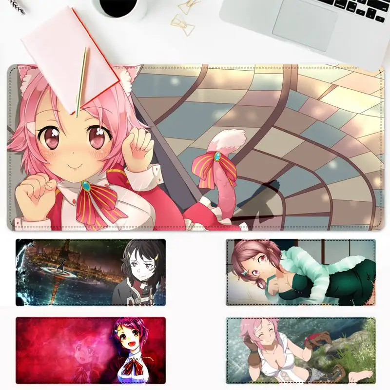 

Print Sword Art Online Lisbeth Mouse Pad Gaming MousePad Large Big Mouse Mat Desktop Mat Computer Mouse pad For Overwatch