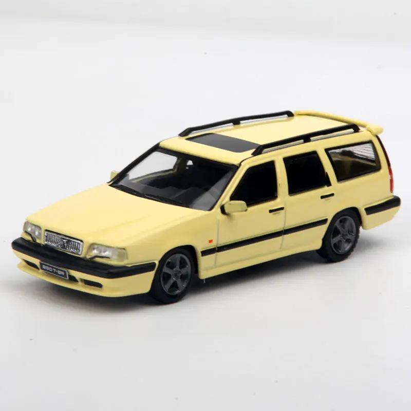 

POPRACE 1:64 Volvos 850 T5-R Estate Cream Yellow Metal Static Car Model Toy Gift