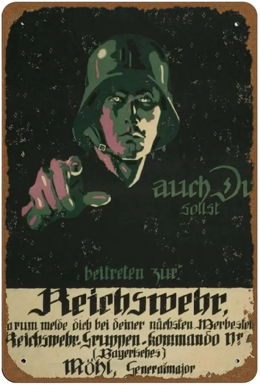 Винтажный немецкий пропагандистский постер