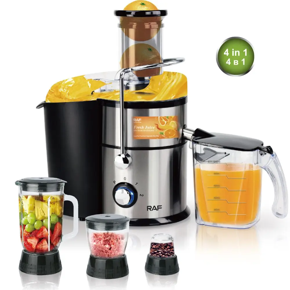 

Top Quality Multifunction 4 in 1 Electric Orange Masticating Centrifugal Juice Fruit Cold Press Juicer Extractor Machine