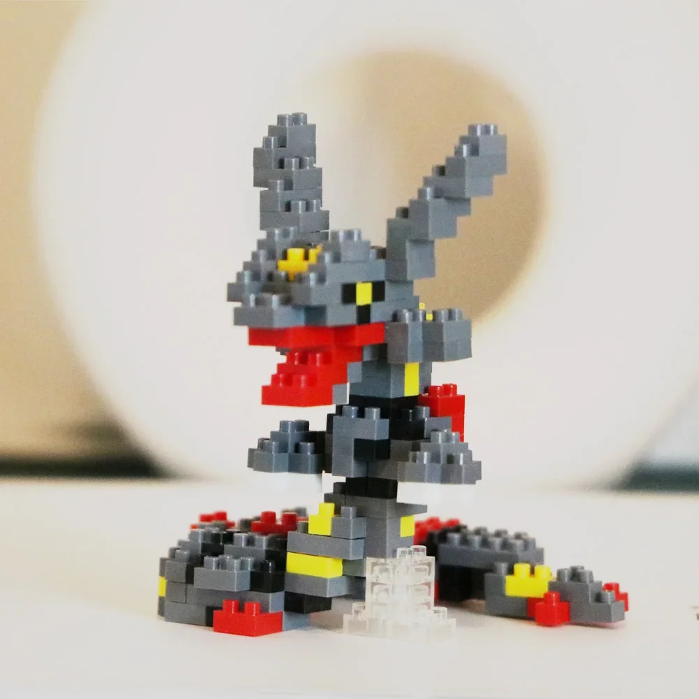 Микро строительные блоки Pokemon Red Gyarados Rayquaza мини-кирпичная модель сделай сам 3D