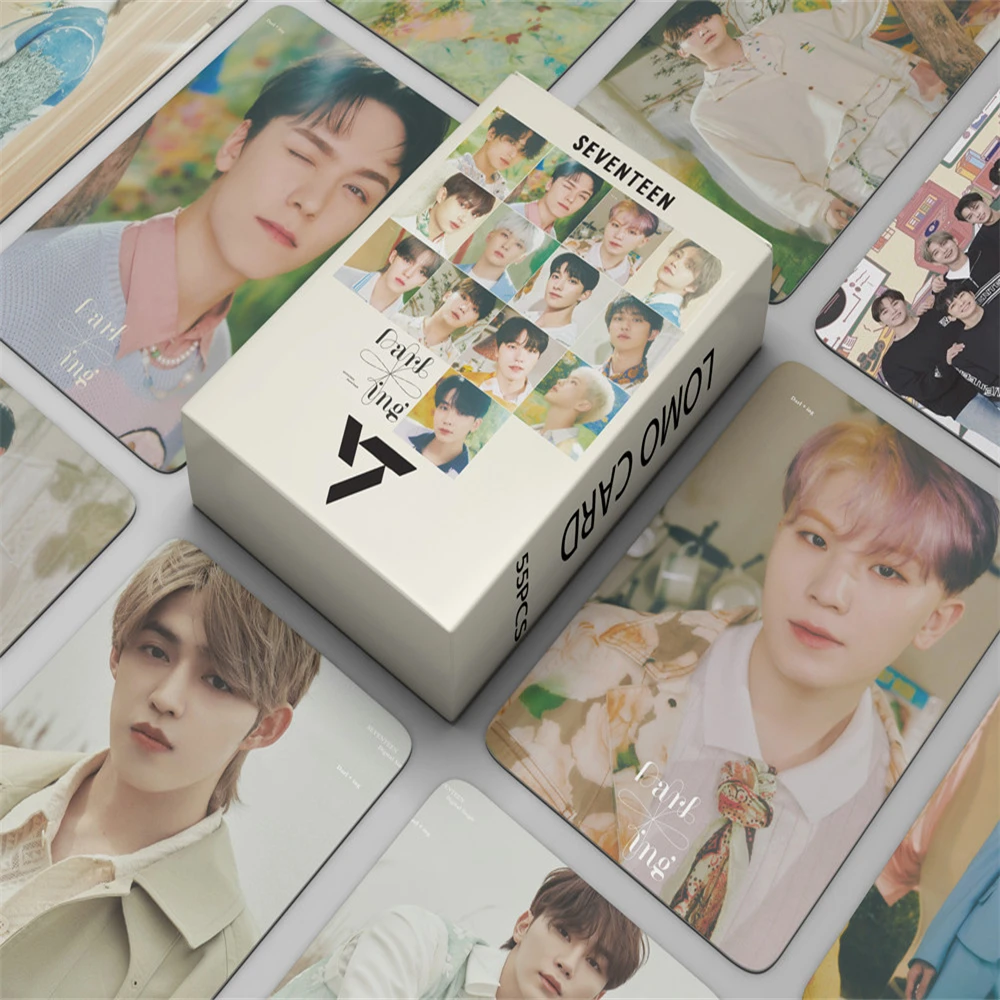 

55pcs Kpop Seventeen Darling Mini Album Photocard Lomo Card Gifts For Women Poster Postcard HD Photos Collection