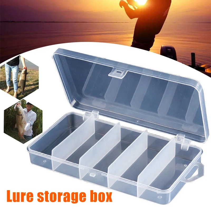 

Multi-functional Fishing Lure Box Case Organizer Container Bait Lures Hook Plastic Storage Case Waterproof Multi-Grids Box New