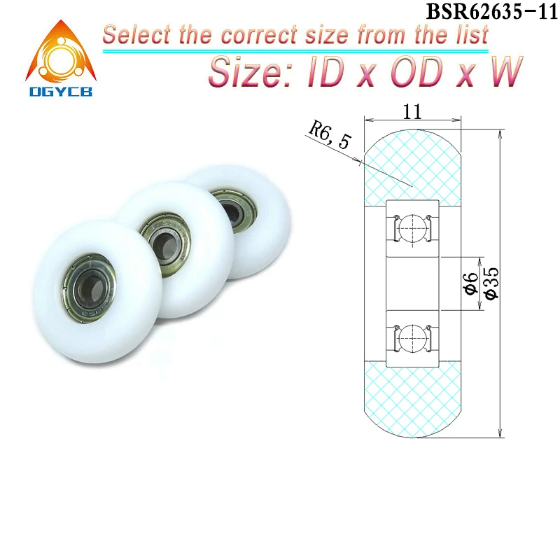 

Ролики для гребных сидений dgycb BSR62635-11