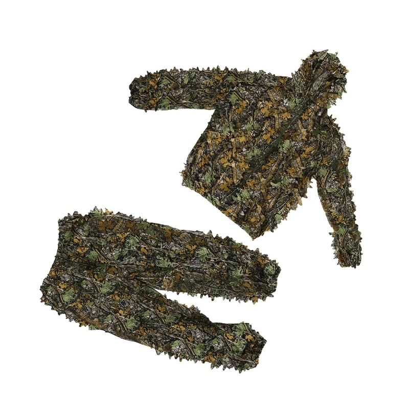 

Камуфляжная одежда Ghillie для улицы, тренировочная одежда в виде листьев