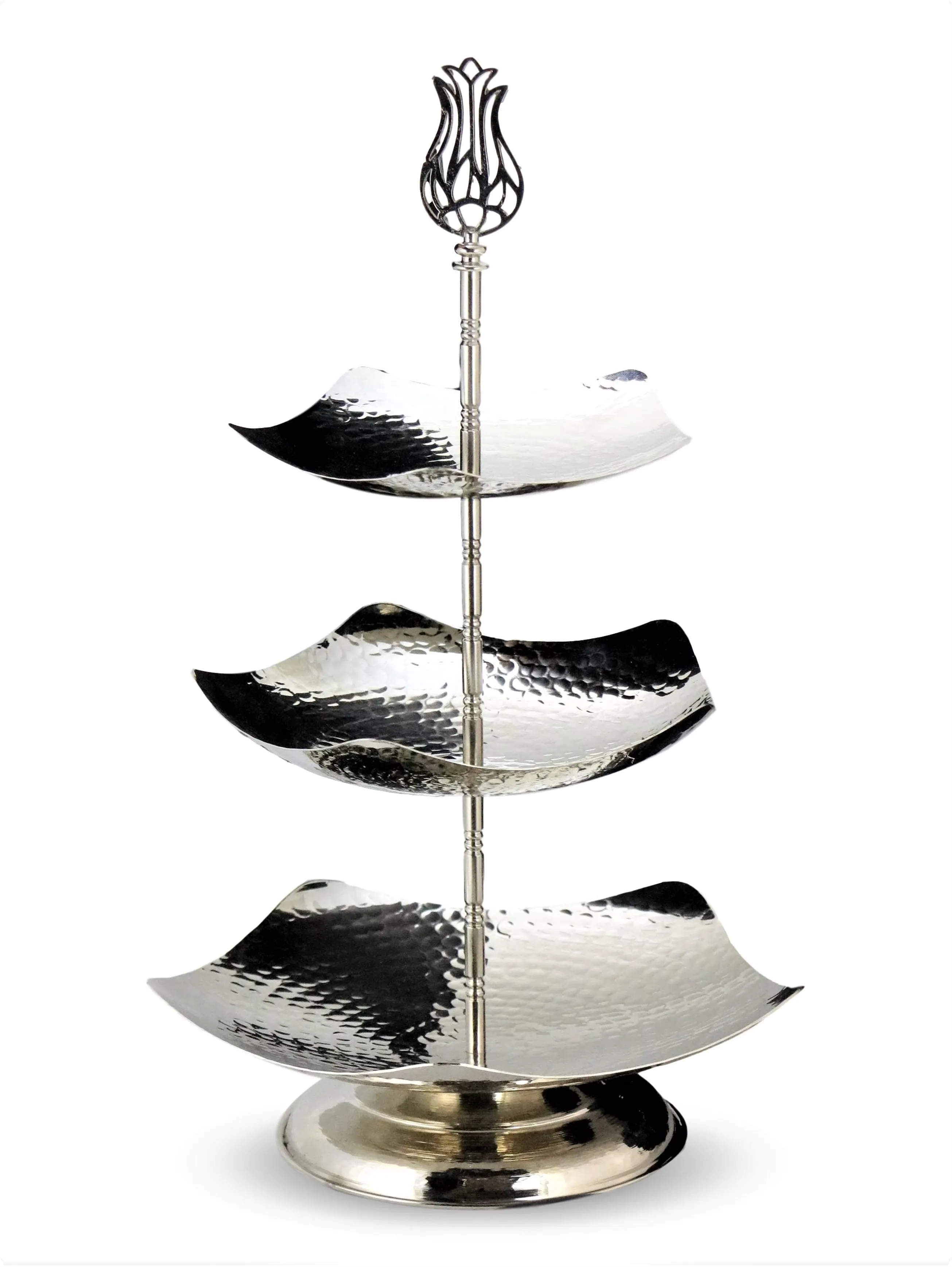 

Morya Copper Fruit Plates with Wood Holder Oval Serving Bowls for Party Food Server Display Stand Fruit Candy Shelves