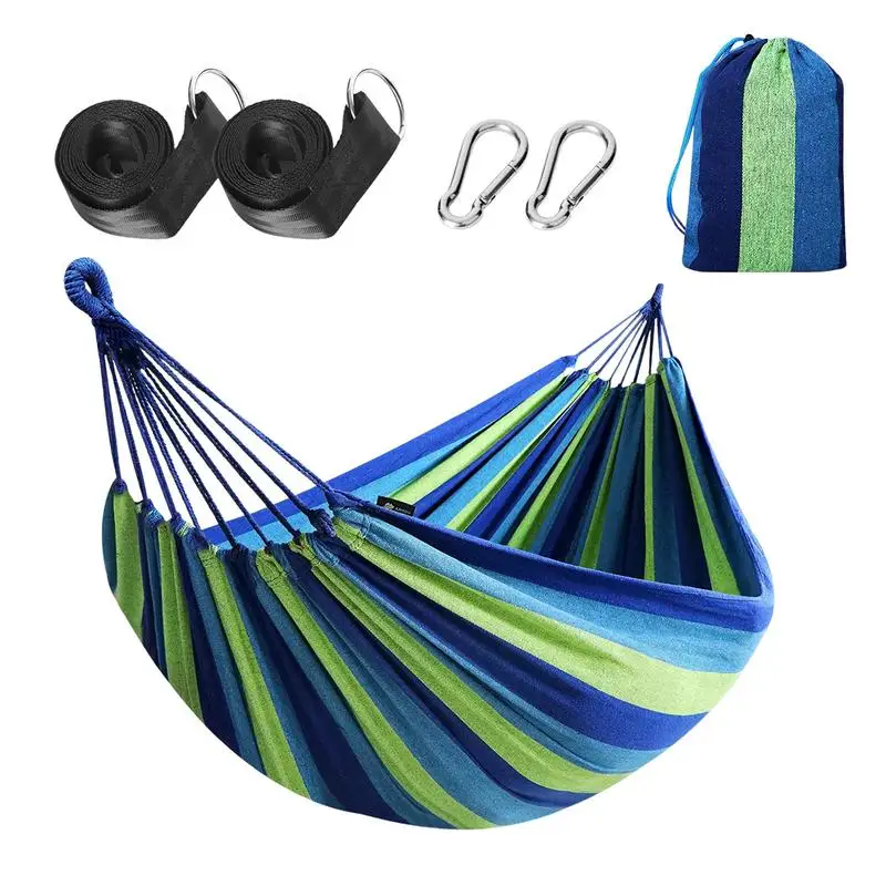 

Lightweight Canvas Hammocks Portable Garden Hammocks Camping Gear Must Haves Single Double Comfortable Canvas Hammock With Tree