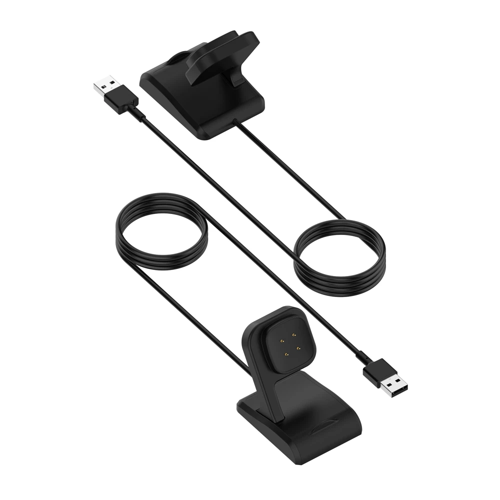 

1M USB Charger For Fitbit Versa 4 Fast Charging Cable Magnetic Cradle Dock Base For Fitbit Sense 2 Versa4 Accessories