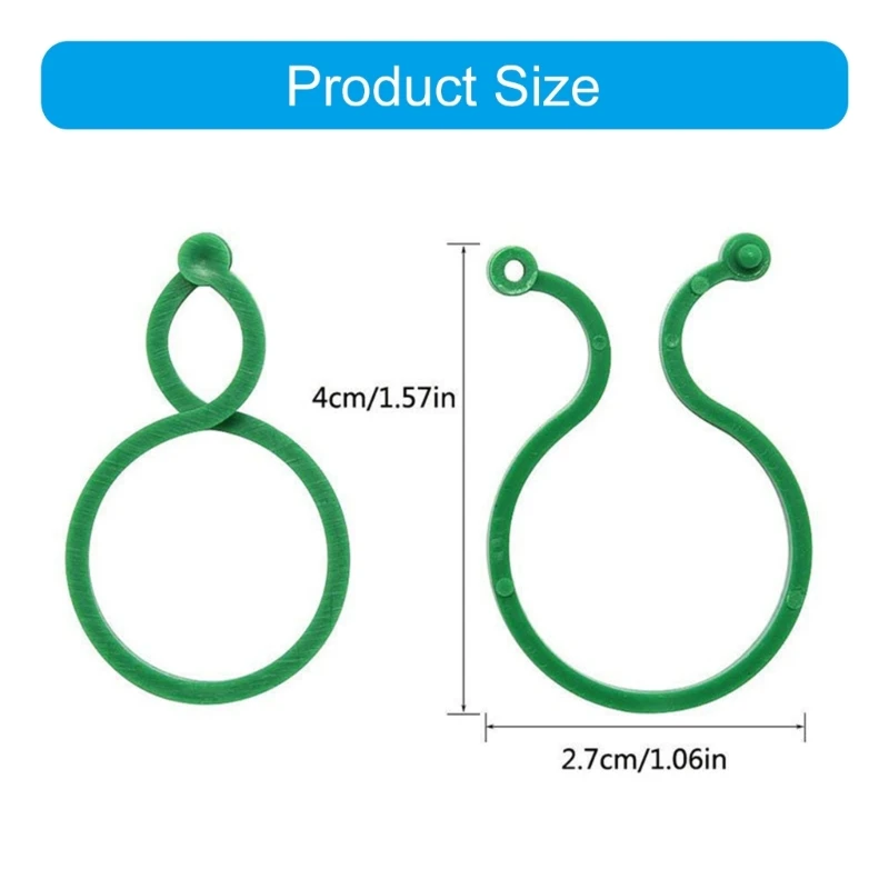 50 шт. зажим для привязки садовых растений шпалера томатов поддержка овощей сад