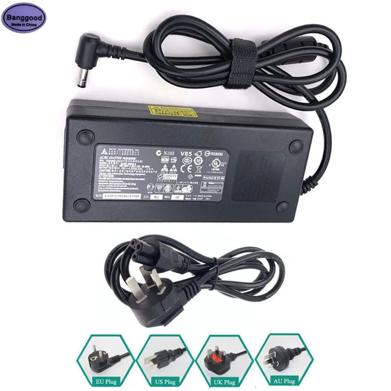 

19V 6.32A 120W 5.5*2.5mm PA-1121-28 Laptop Charger w/ AC Power Cable for Asus FX504 UX510UW N56J N56VM N56VZ N750 N500 G50 N53S