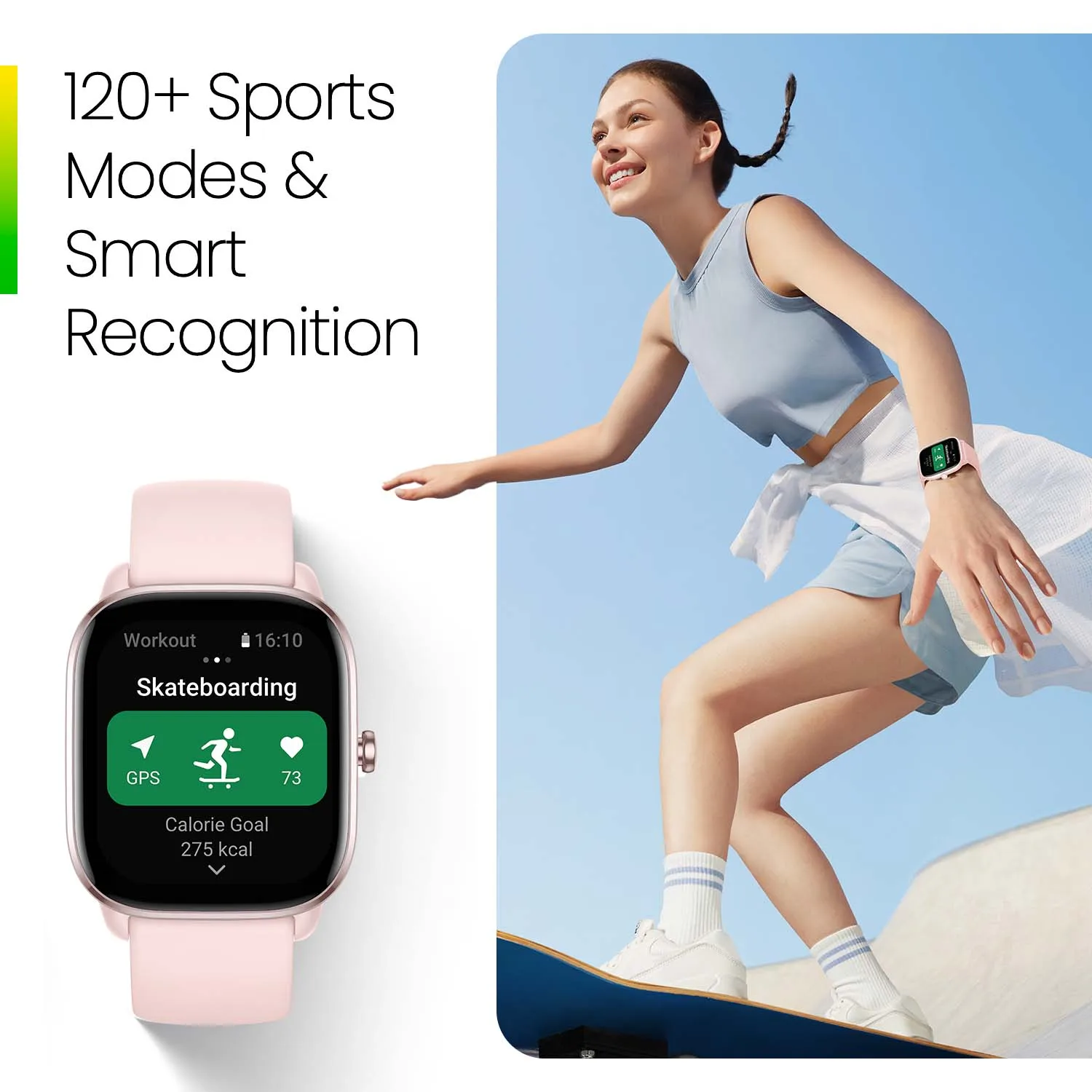 Оригинальные умные часы Amazfit GTS 4 MINI, 120 спортивных режимов, 1,65 дюйма, HD AMOLED-дисплей, умные часы для Android для iOS (art.: 3920cd167a37b) - 3920cd167a37b