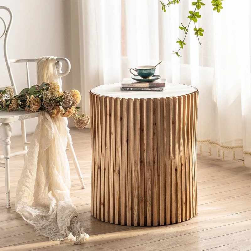 

Living Room Furniture Retro Coffee Table Homestay Wooden Pier Breakfast Table Creative Practical Bedside Tables Do Old Craft