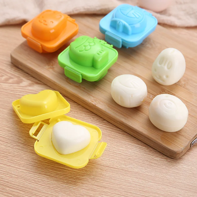 

Egg mold Cute Cartoon Baby Rice Ball Mold 3D Egg Ring Bento Accessories Rabbit Bear Fish Egg Decorating Tool sushi rice mold