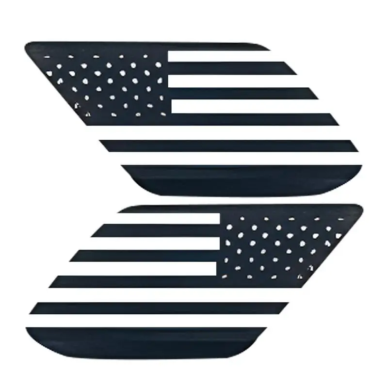 

Наклейки на окно с американским флагом, 2 шт., предварительно вырезанные наклейки с американским флагом, автомобильные аксессуары, водостойкая предварительно вырезанная виниловая патриотическая эмблема, этикетка