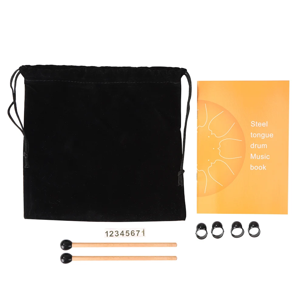 6 дюймовый волшебный стальной барабан с язычком 8 мелодий ручной маллетами