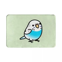chubby blue budgie polyester doormat rug carpet mat footpad non slip washable entrance kitchen bedroom balcony toilet 4060cm