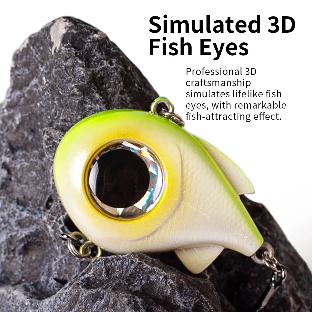 Фото Рыболовная приманка Hanlin Big Eyes VIB, тонущая, 4 см/1,57 дюйма/8,5 г, вибрационный погремушка, искусственная жесткая приманка без губ, снасти для щуки и окуня №5