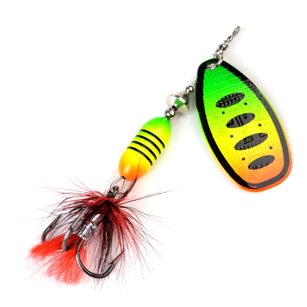 

1 шт. 17,5 г 8,5 см с высоким содержанием углерода рыболовные приманки острый Тройной крюк Нержавеющая сталь вал латунь 13 Цветов