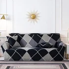 Квадратный клетчатый эластичный чехол для дивана, растягивающийся однотонный чехол для дивана, чехол для углового дивана, кресла, кушетки, Рождественское украшение