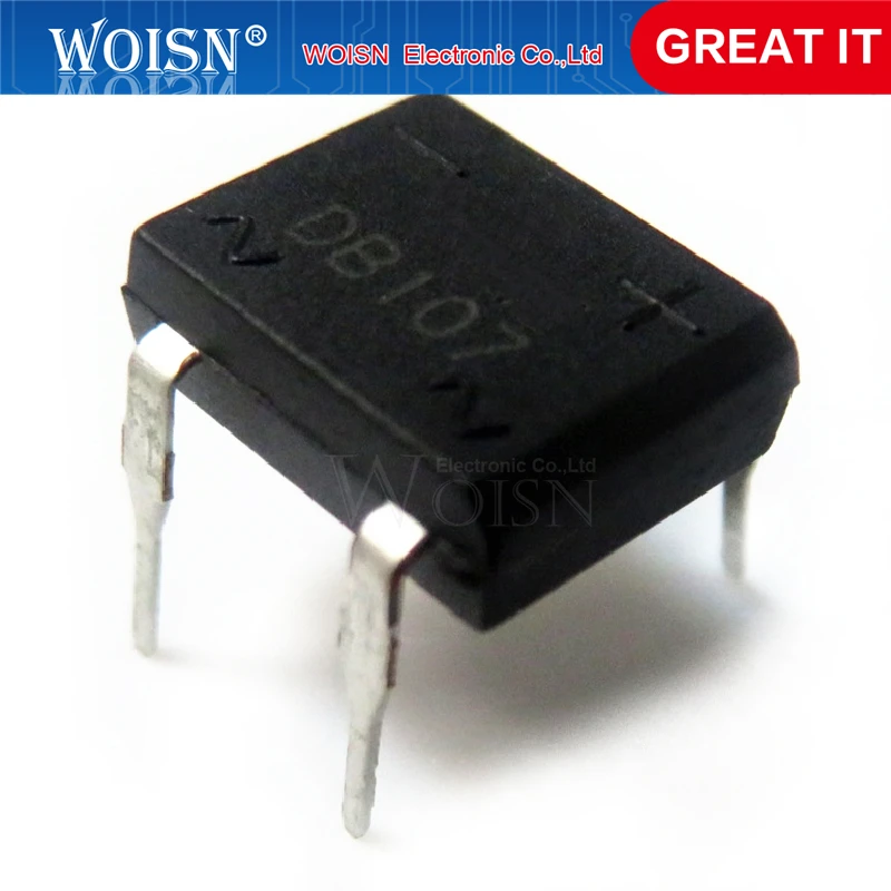 Мостовые выпрямители DB107S DB107G DB107 DIP-4 1 А 1000 В новая Оригинальная искусственная