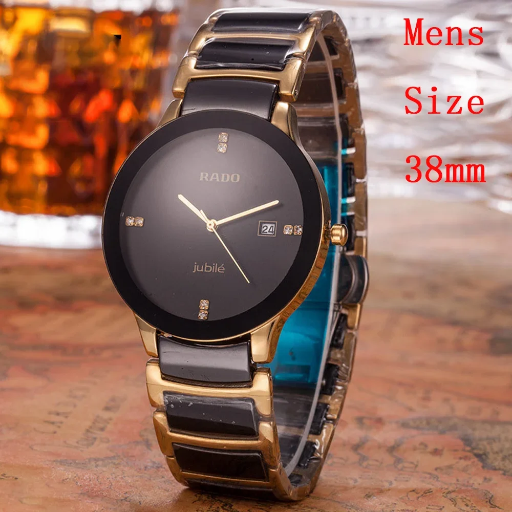 

Часы наручные Rado мужские/женские керамические, оригинальные модные простые спортивные, ААА, 38 мм/28 мм