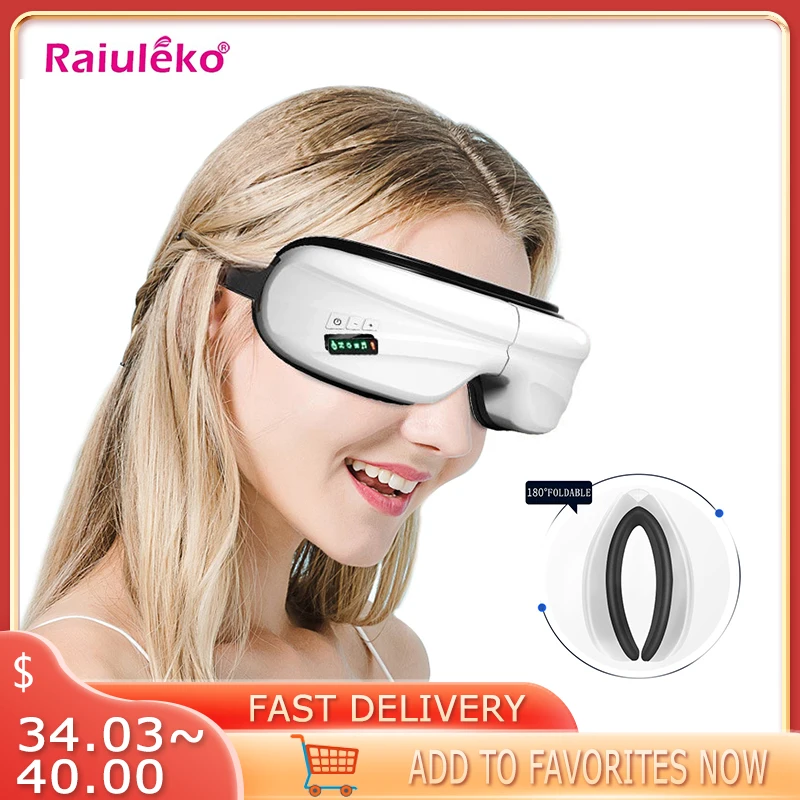 

Electric Vibration Bluetooth Eye Massager Air Pressure Heating Anti Wrinkles Eyes Massage Fatigue Relieve Eye Care Massager HOT