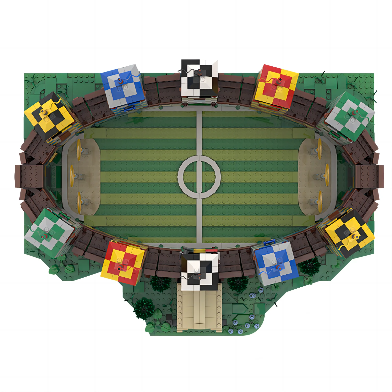 Строительный блок MOC 43266. Строительство сцены. Игрушки для здания курса Puttle's