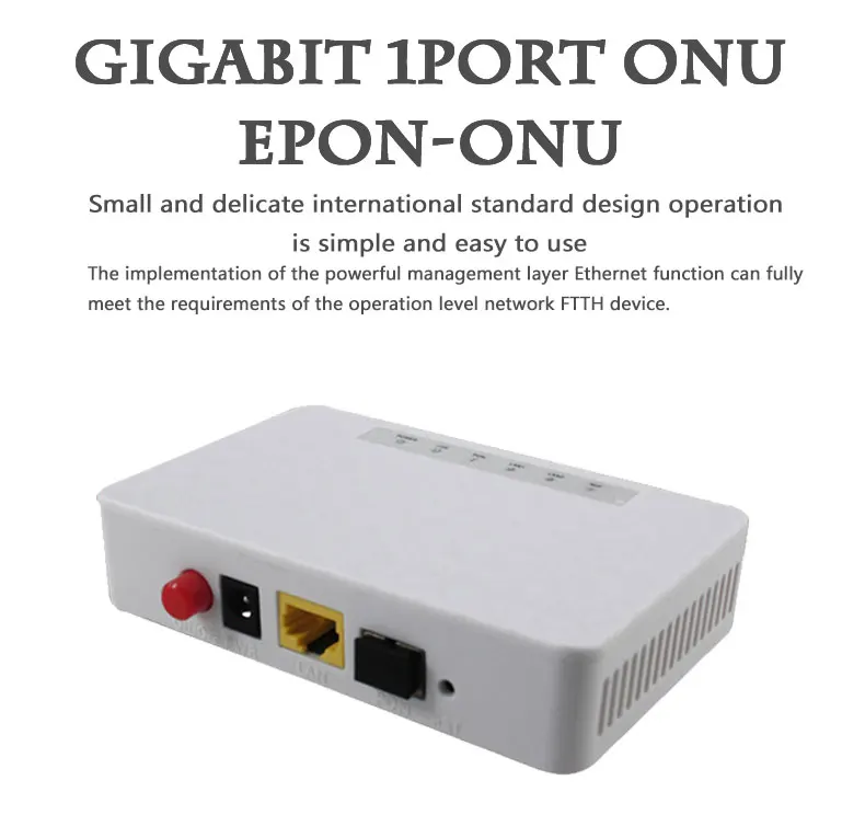 

1 Auto adaptive Ethernet interfaces FTTH EPON ONU box compatible tenda onu