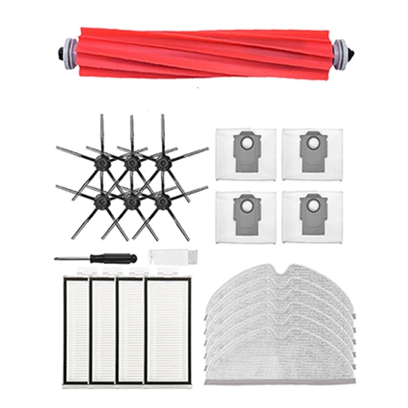

For Roborock Q7 Max Dust Bag Filter Parts Xiaomi Q7 Max+/ T8 Main Side Brush Mop Cloth Robot Vacuum Cleaner Accessories