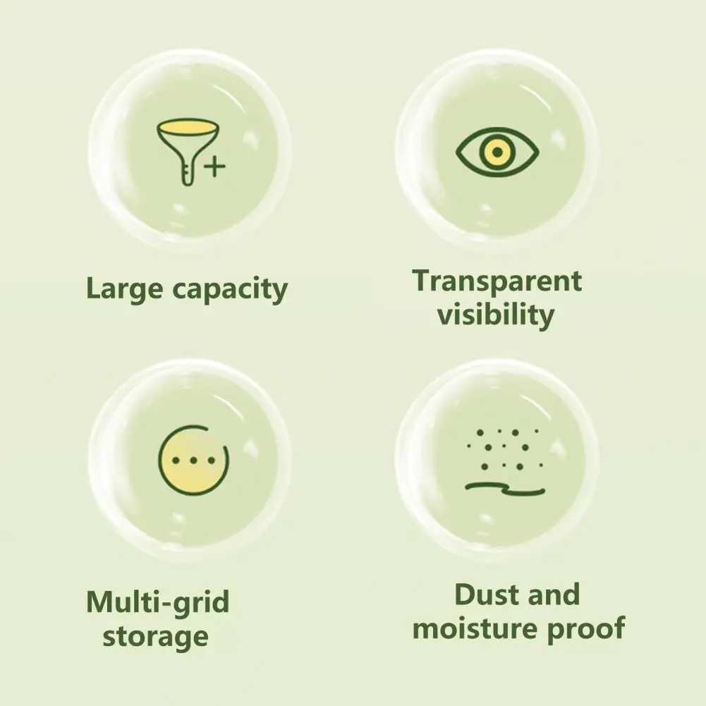 

Органайзер для хранения ювелирных изделий, удобный маленький пыленепроницаемый держатель для хранения ювелирных изделий, коробка для хран...