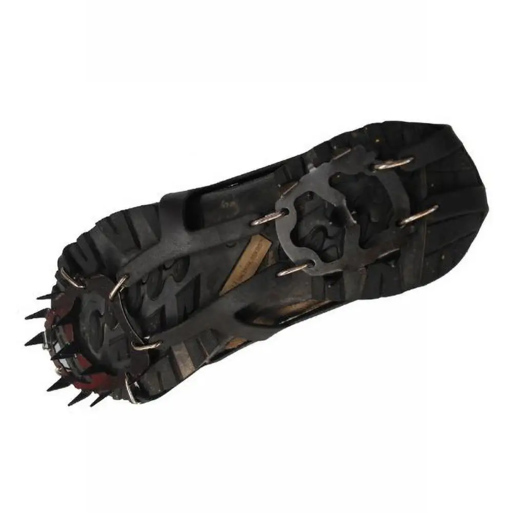 1 Pair 18 Teeth Anti-Slip Ice Snow Shoe Boot Traction Cleat Spikes Crampon Shoes Boots Covers steigeisen шипы для сапог 아이젠 images - 6