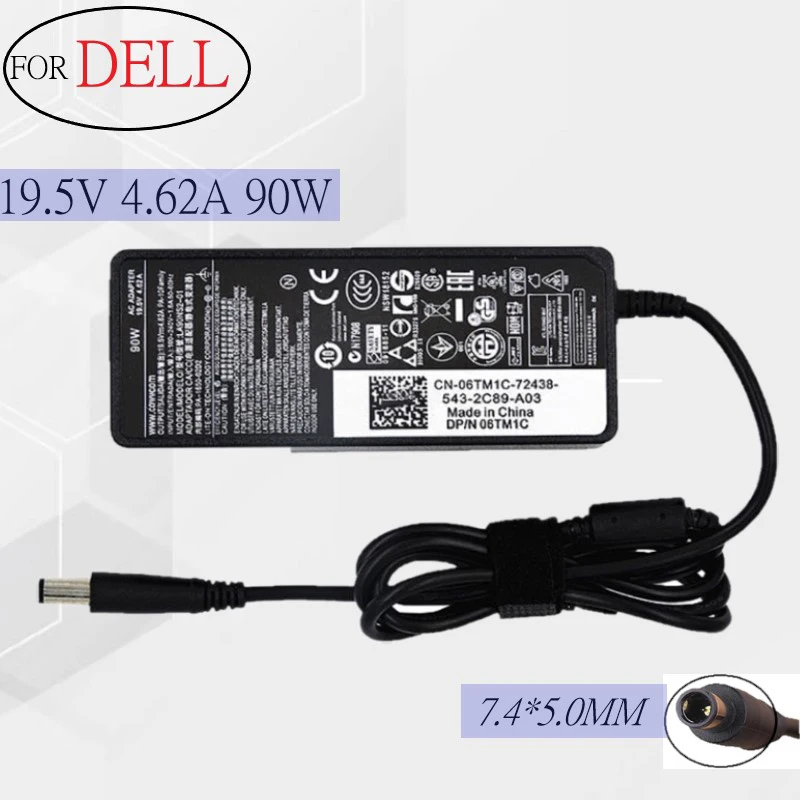 

Original 90W 19.5V 4.62A AC Adapter Power Charger For Dell Chromebook 11-3180 3189 11-3120 P26T P22T