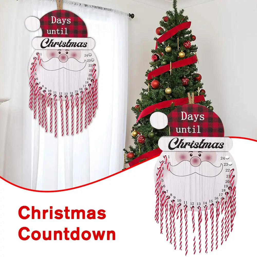 

Wooden Blocks Christmas Advent Calendar Wooden Countdown Christmas Decor Christmas Countdown 24 Days To Sign T1E2