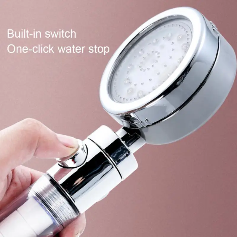 

360 ° Rotation Led Hand Shower Head Creative Hand Held Shower Automatically Color-changing Showerhead Sets Water Saving Filter