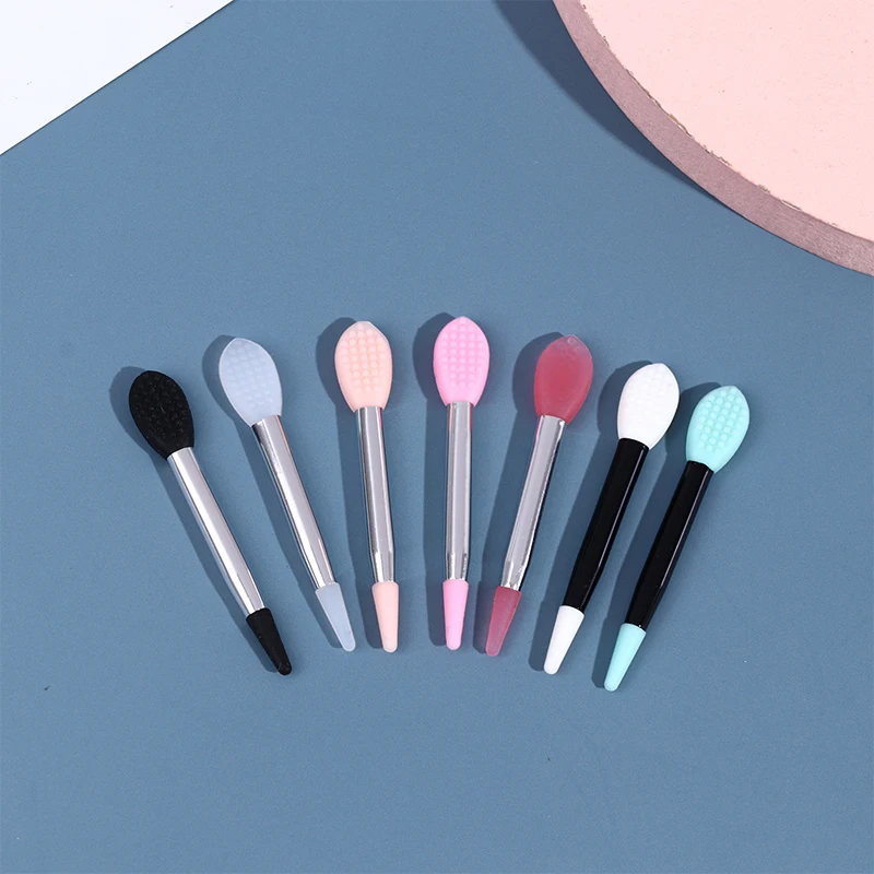 

3/10pc Silicone Lip Balms Lip Mask Brush With Sucker Dust Cover Lipstick Cosmetic Makeup Brushes Lipstick Brush With Storage Box