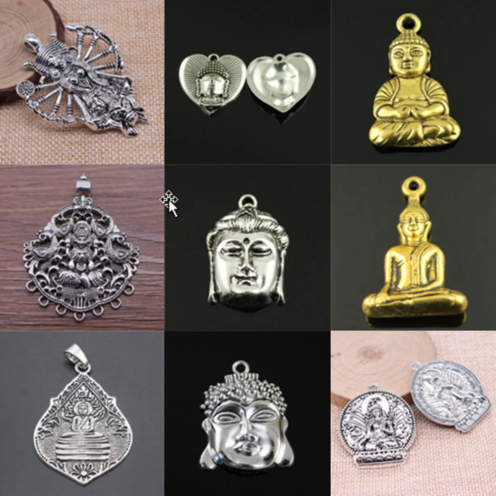 

Buddhism charms for jewelry making handmade Supplies for jewelry Pendant DIY