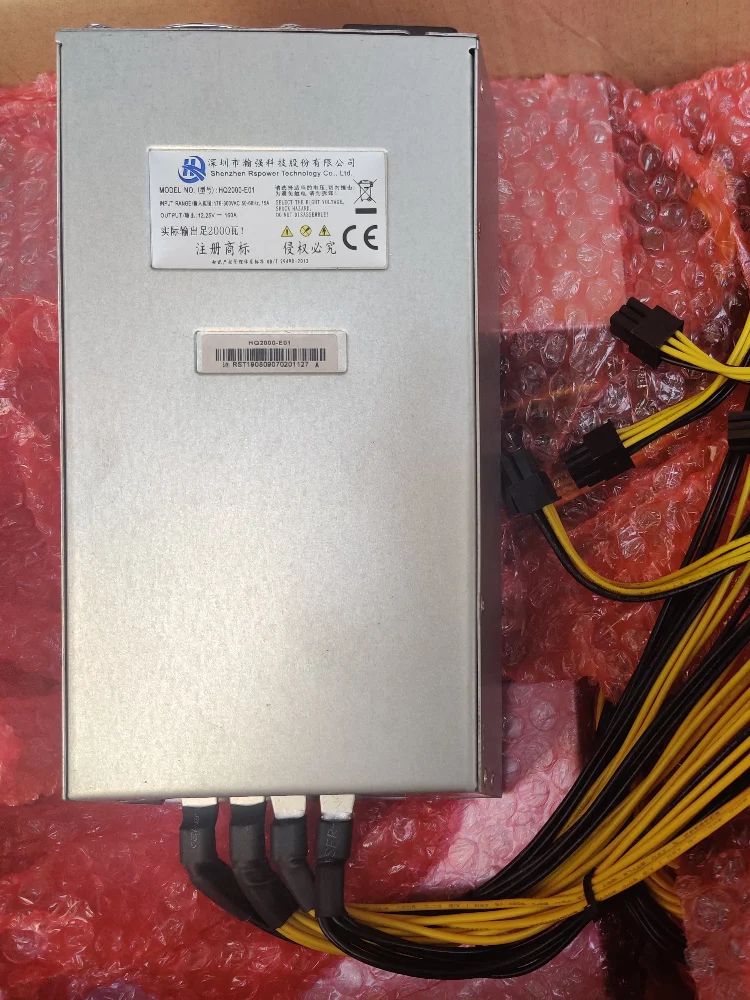 Новый блок питания BTC ETH ZEC LTC DASH Miner 2000 Вт для Antminer S9 S9j S9k SE L3 + E3 Z9 Z11 T9 Innosilicon A9 Ebit E9i PSU |