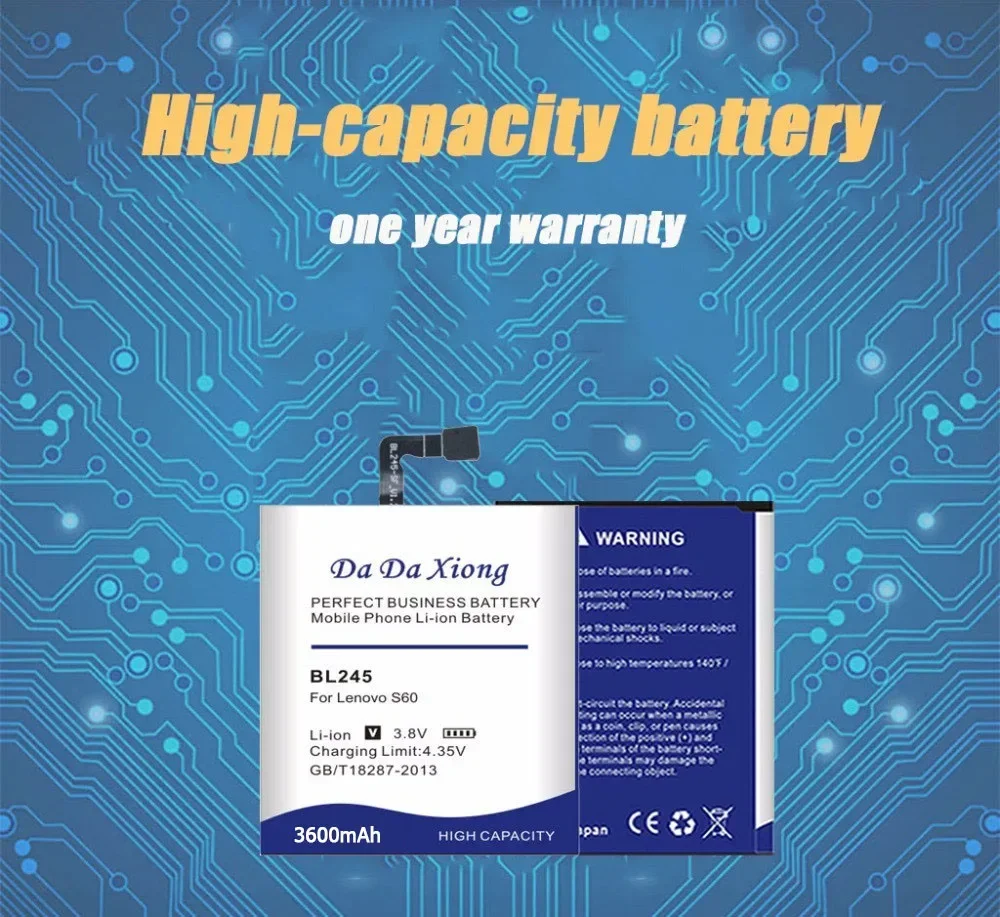 DaDaXiong 3600mAh BL245 для Lenovo S60 S60T S60W мобильный телефон Battery