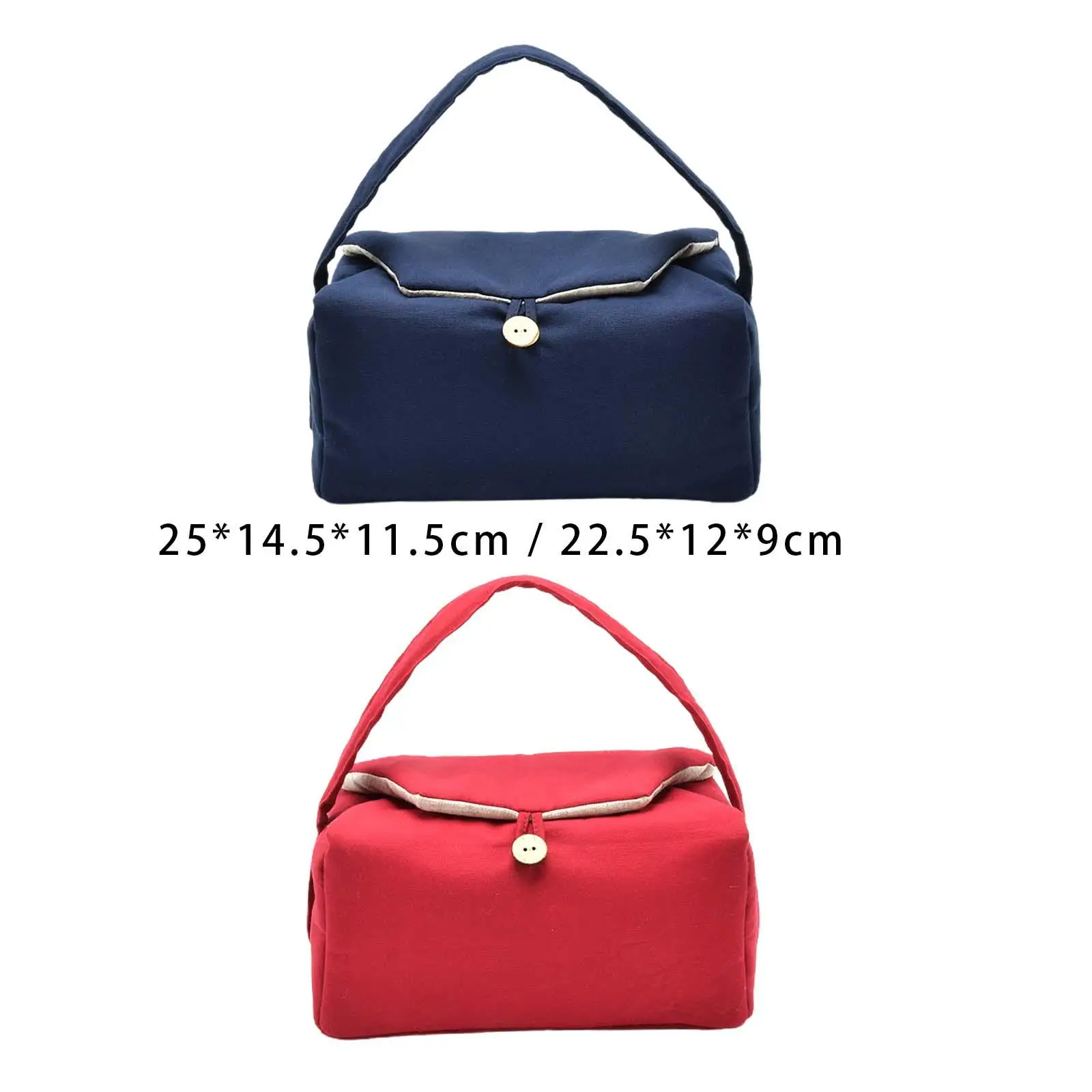 

Portable Tea Set Cloth Bag Washable Wear Resistant Durable Tea Utensil Pouch Comfort Reusable Teacup Bag for Camping