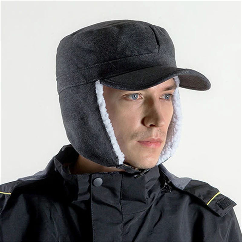 

Мужская зимняя шапка Lei Feng женская новая плюшевая утолщенная теплая шапка с защитой ушей для активного отдыха туризма езды на лыжах спорта В...