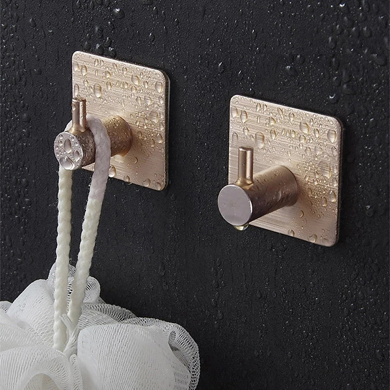 

Clothes Hange Bags Stainless Steel Hook Self Adhesive Key Rack Kitchen Towel Hanger Hanging Hooks Door Hook Bathroom Accessories