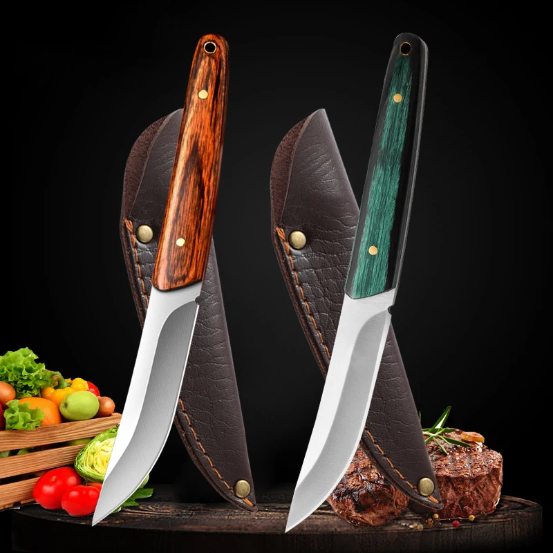 Нож из нержавеющей стали для нарезки кухонный мини-нож ручной ковки косточек