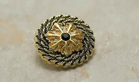 10 шт./партия металлические пуговицы в форме снежинок 18-23 мм