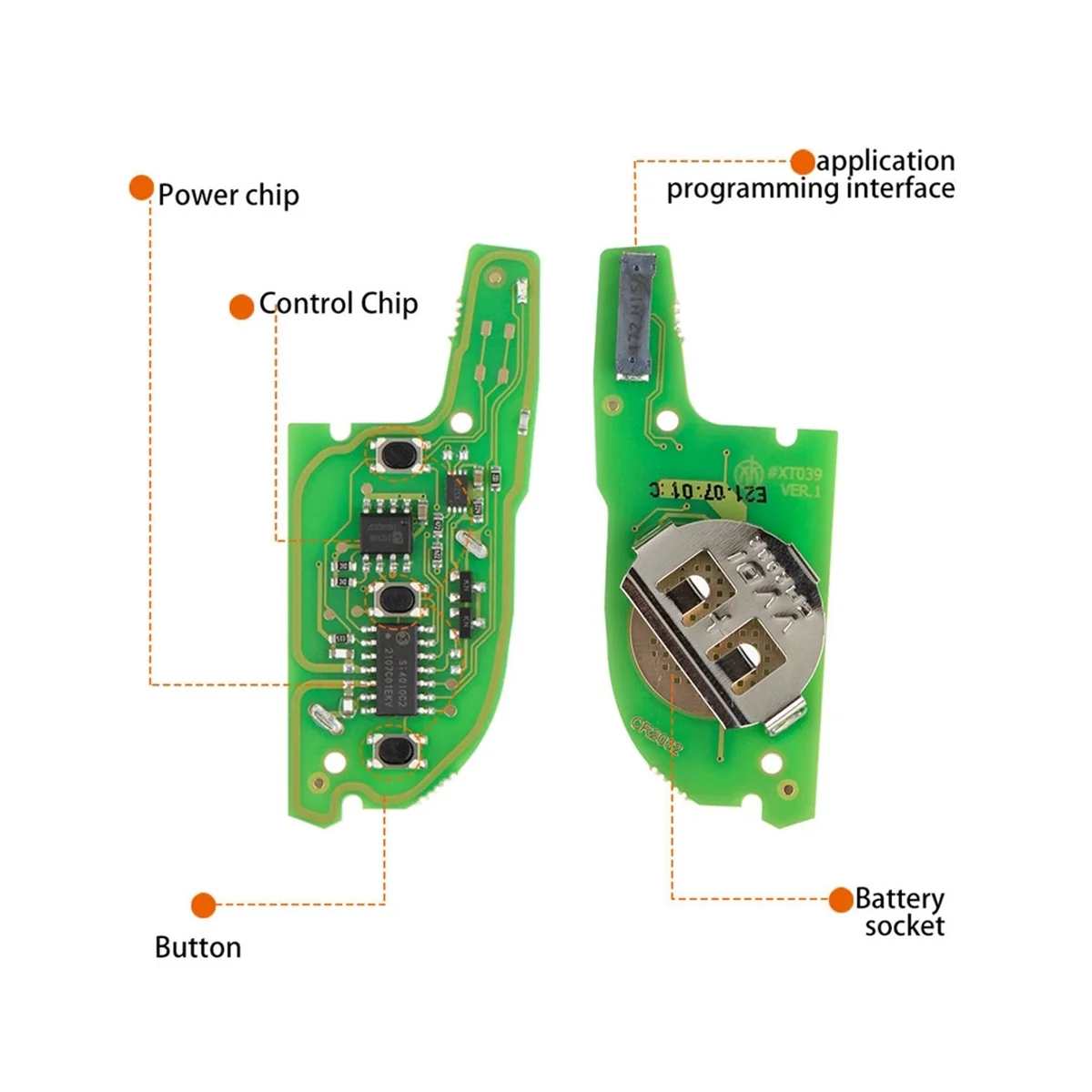Брелок для ключей Xhorse XEKF21EN Универсальный супер-брелок с 3 кнопками в стиле ножа