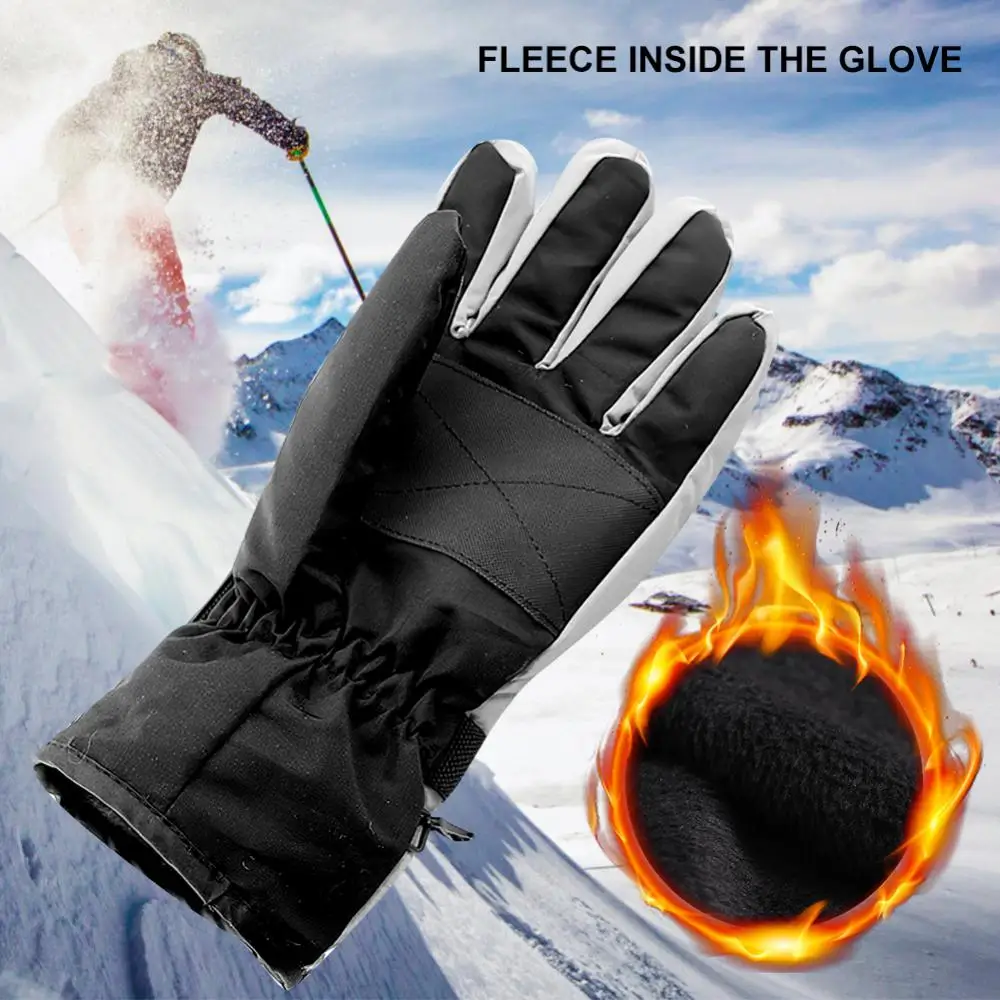

Зимние лыжные перчатки для мужчин и женщин, водонепроницаемые ветрозащитные велосипедные перчатки для горных и BMX езды на мотоцикле, теплые...