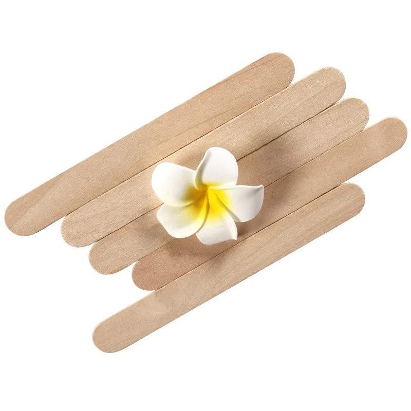 

20pcs Waxing Wax Wooden Disposable Wooden Sticks Hair Removal Waxing Stick Wax Bean Wiping Wax Tool Beauty Bar Body Beauty Tool